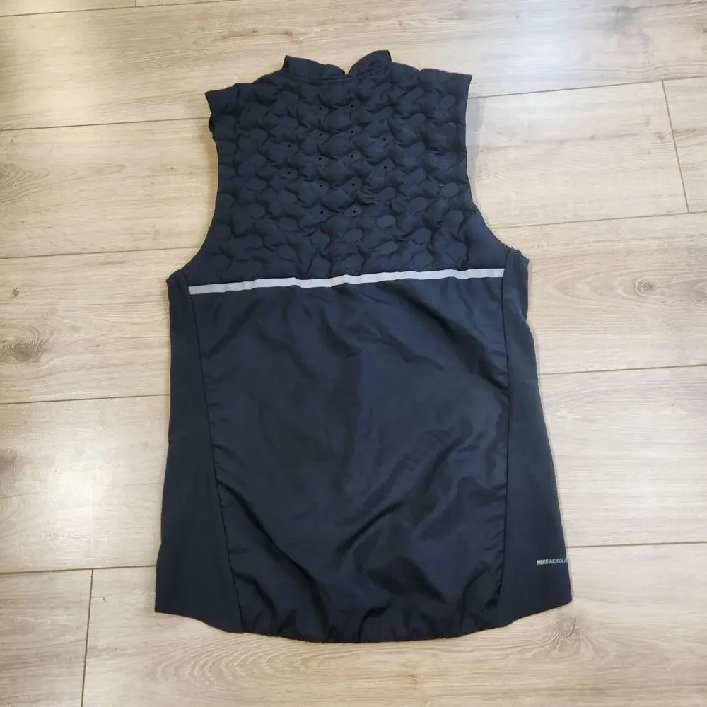 Nike AeroLoft Running Vest Mens Small Black Insulated Reflective BV4862-010